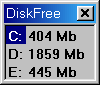 Screenshot for Mihov DiskFree 2.4